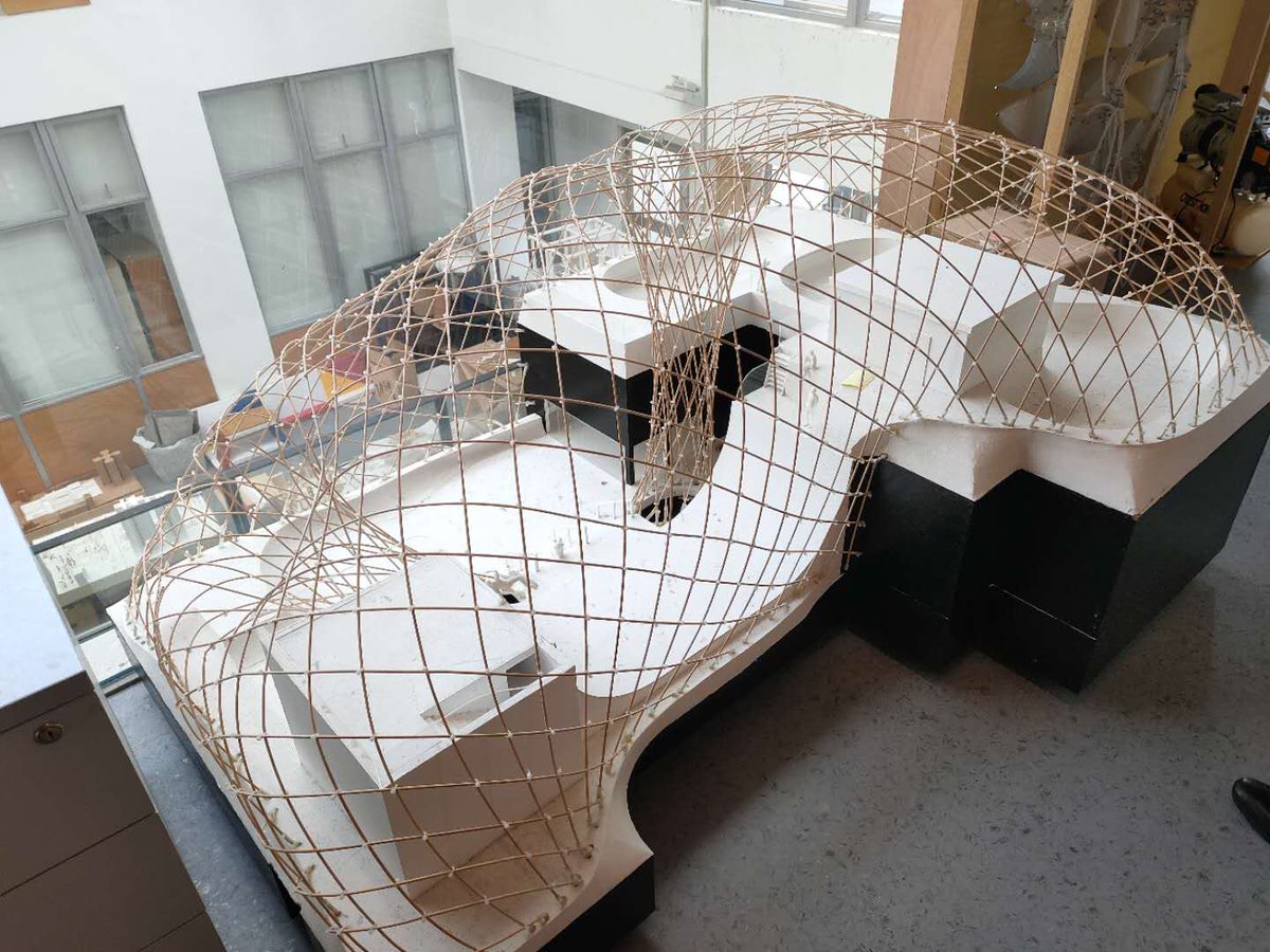 INBARofficial's tweet photo. The Chinese University of #HongKong's @CUHKofficial #Architecture department features an impressive display of #bamboo model structures to inspire students to use this versatile, abundant construction material 👏👏👏Amazing!💚#TheNextGeneration #EcoConstruction #BuildWithBamboo https://t.co/Z7HoAeBeEa