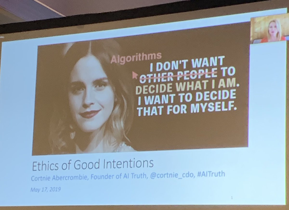KirkDBorne's tweet image. The Ethics of Good (#AI) Intentions — by @cortnie_cdo at #BDAEdCon now presenting: eiseverywhere.com/ehome/372646/8…
————
#AItruth #AIethics #Algorithms #MachineLearning #DataScience #BigData