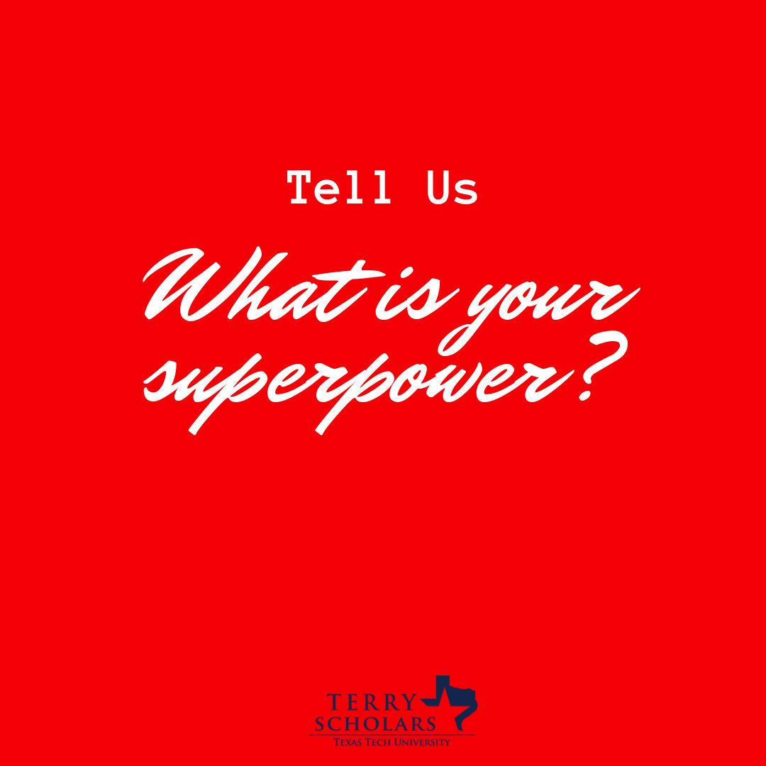 What imaginary superhuman ability would you WANT to have, if you don't already have one? #LetsTalkTuesday