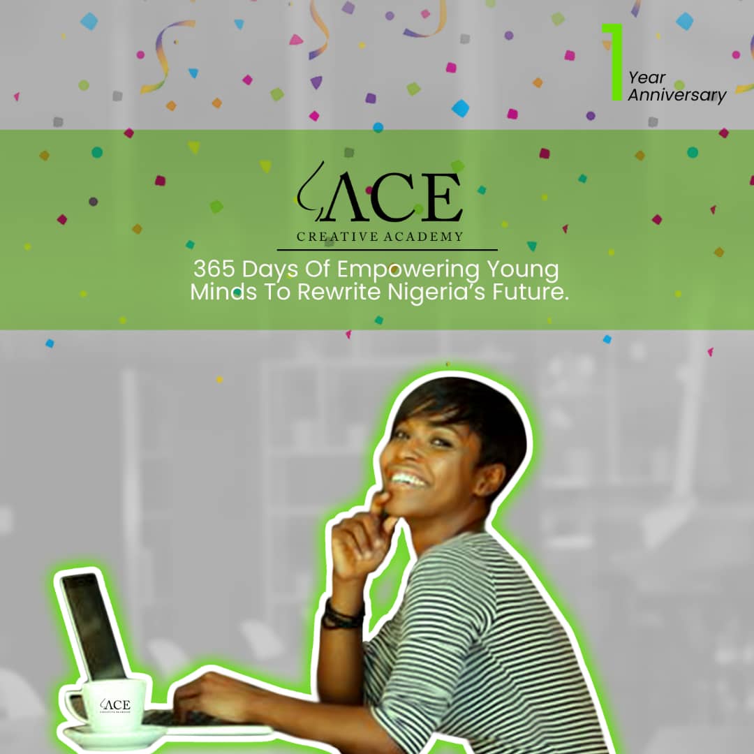 demolaAdeogun's tweet photo. Today I celebrate @aceacademyng the training academy of @VineInsight as it celebrates its 1 year anniversary.
It has indeed been 365 days of impacting lives.
#gettheacefactor #acecreativeacademy #1yearanniversary #branding #branddesign #graphicsdesign #webdesign #webdevelopment https://t.co/VgRmYIzbsL