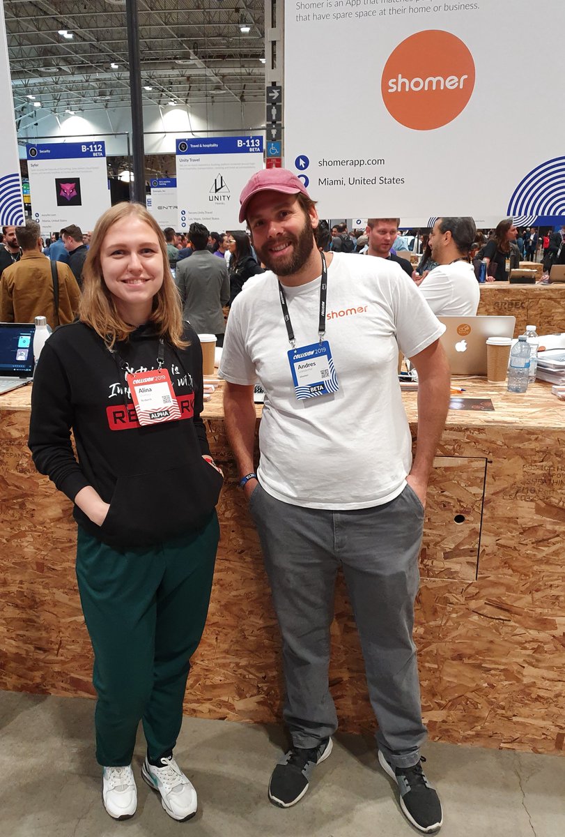 redwerk's tweet photo. Andy came to #CollisionConf in #Toronto from #Miami, #Florida. He is a co-founder at Shomer, a platform that matches people that need storage, with people that have spare space at their home or business. By using this #app, people can save money and earn money. https://t.co/jxNJO4vbza