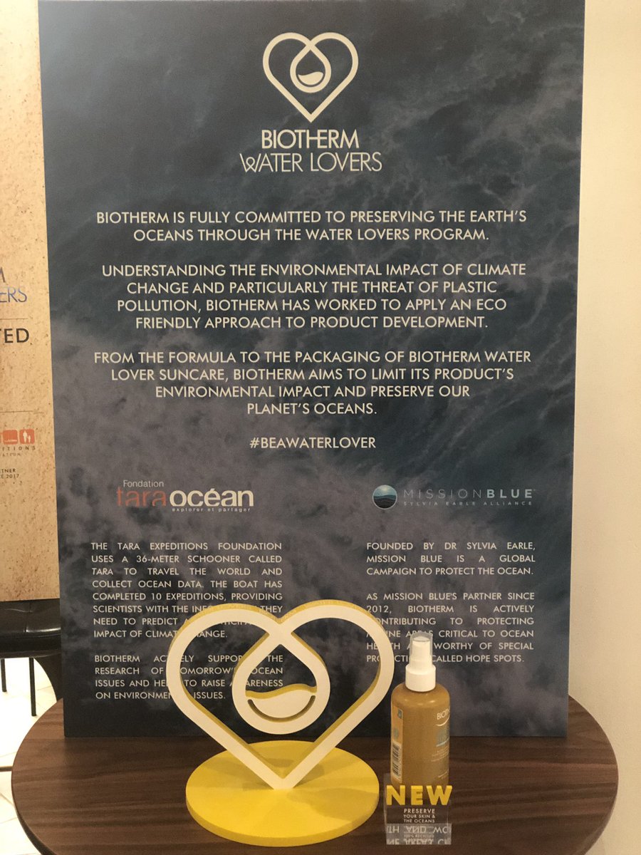 blualmaz's tweet photo. WORLD’S OCEAN DAY : today @Biotherm_fr invited us to discover their brand commitments thought the WATERLOVER Sun Mist 🌊💙 #BeAWaterLover #CSR #WeAreLoreal https://t.co/egVfnFfLfq