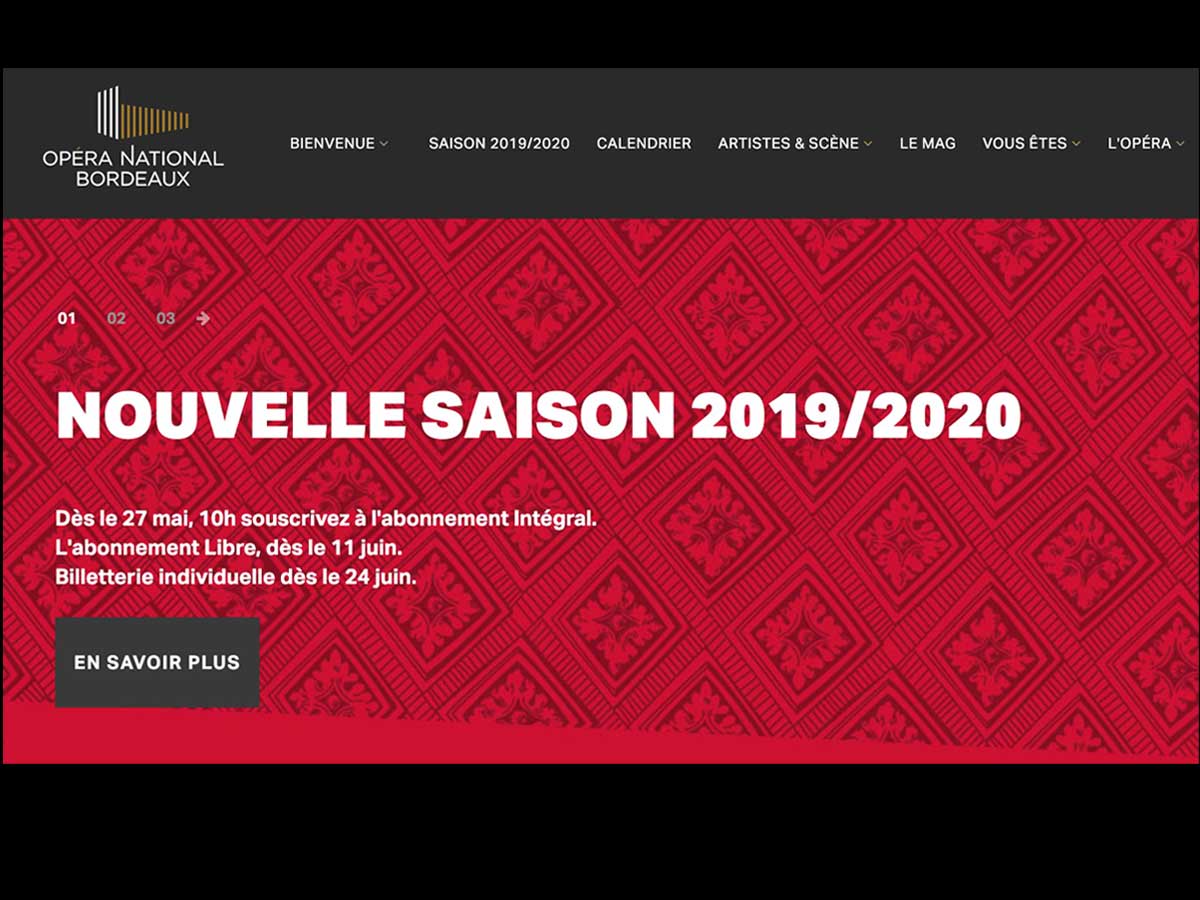 #Opera de #Bordeaux saison 2019-2020 : le #programme #complet ici -> bit.ly/31a4nNC . @operadebordeaux . @opera . @marc_minkowski . @CroizierLaurent . @AnneQuimbre . @orchestreONBA . @pauldaniel321