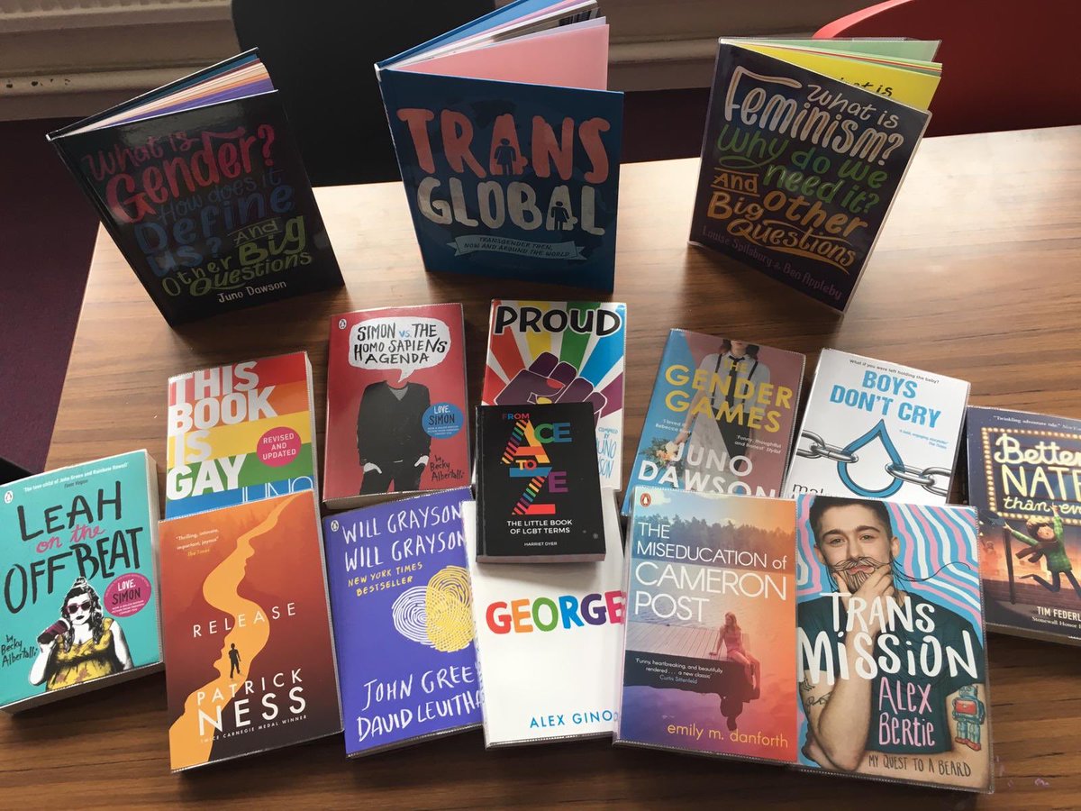 LoudounEnglish's tweet photo. Some fantastic new LGBT+ fiction and non-fiction resources in the library. Just in time for #pride! 📖 🏳️‍🌈 https://t.co/rK4y3d4ip2