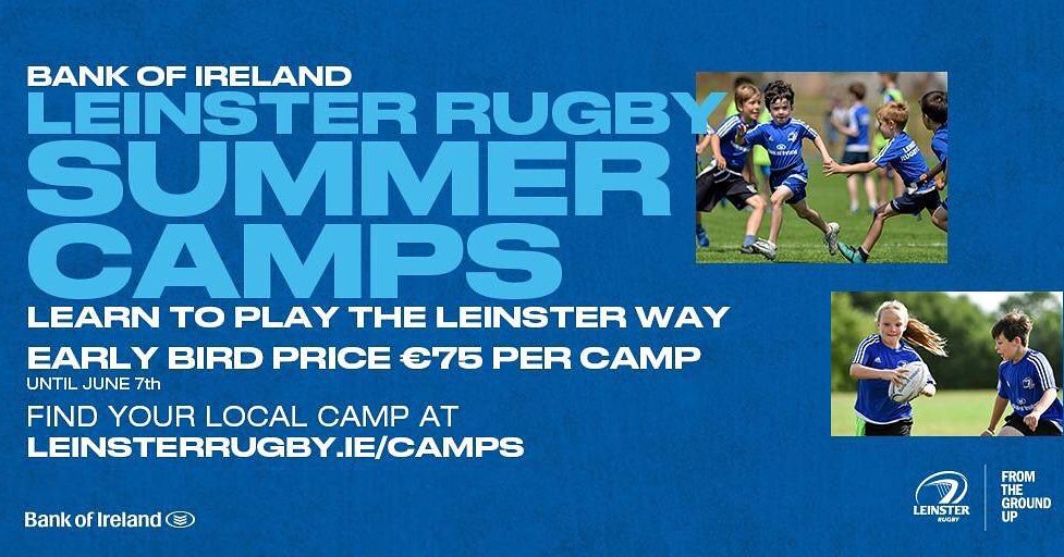 Coolmine Rugby On Twitter The Leinsterrugby Summer Camp In Coolmine Rfc 29 July 2 August Is Filling Up Fast Over 75 Booked In Already Early Bird Deal Closes This Friday The