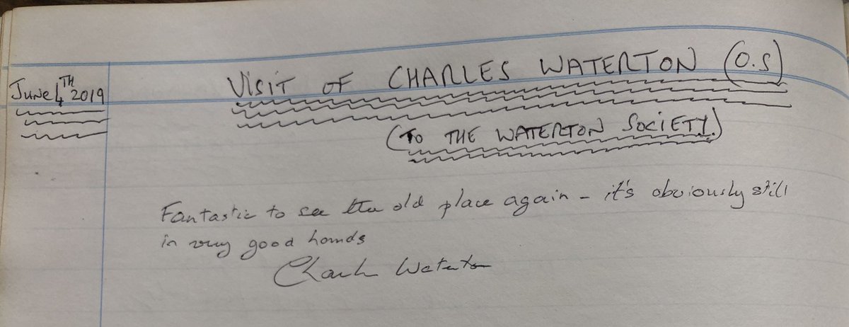 Today we are welcoming Charles Waterton OS to the College he is the great great great grandson of Charles Waterton the pioneering conservationist and explorer. He is giving a talk this afternoon to our students about his time at Stonyhurst.