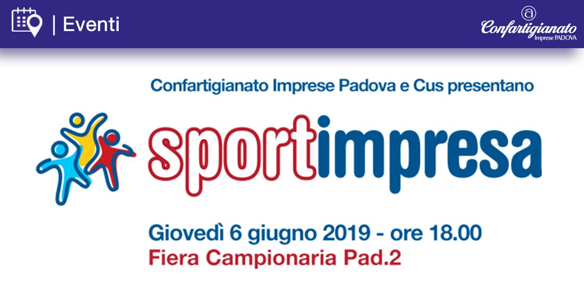 ConfartPadova's tweet photo. Imprenditori e figli insieme a giocare e diventare squadra!
🔜 #6giugno, Fiera Campionaria.
📆 Area Innovation Hub (pad. 2), ore 18.00 x provare 🏉 rugby, 🤺 scherma, 🥏 frisbee e 🤼♂️ lotta greco romana. Con #CUSPadova.
➡️ https://t.co/D2SVhSBciE https://t.co/zEpBYGq40N