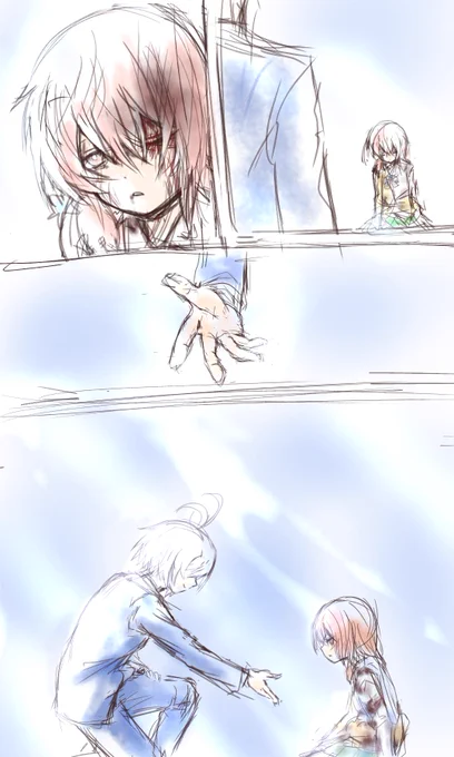 昨日の勢いで描いたもの 