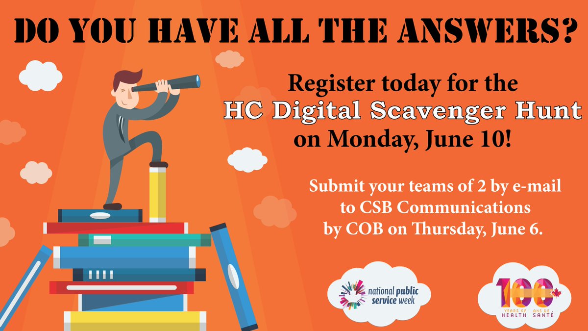 PPMSD_DPPSG's tweet image. Next Tuesday, take part in our Digital Scavenger Hunt for #NPSW2019. This year’s theme is #100YearsofHealth … time to buff up on your history knowledge! Deadline to register is June 6.