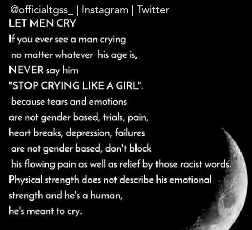 officialtgss_'s tweet photo. #LetMenCry https://t.co/15OpNWhiWU