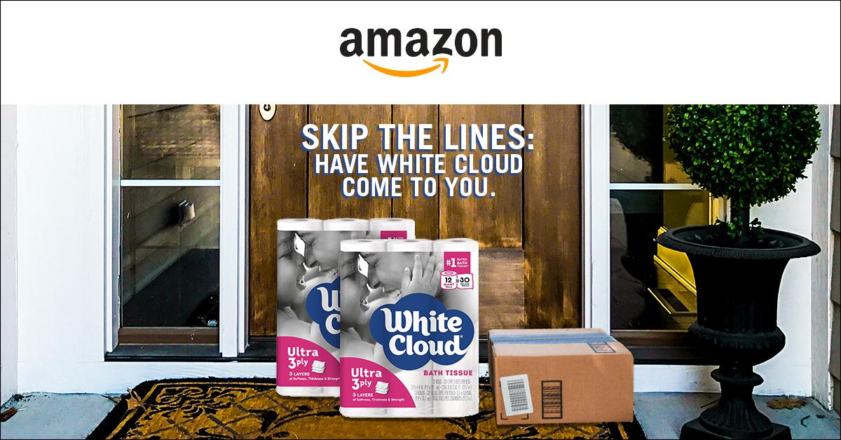 Did you know you can find us on Amazon, and get your favorite White Cloud products shipped right to you? Pick up our White Cloud Ultra 3-Ply toilet paper today and stand in one less line during your weekly shopping! amzn.to/2K0BwFp #OnlineShopping #WhiteCloud #Amazon