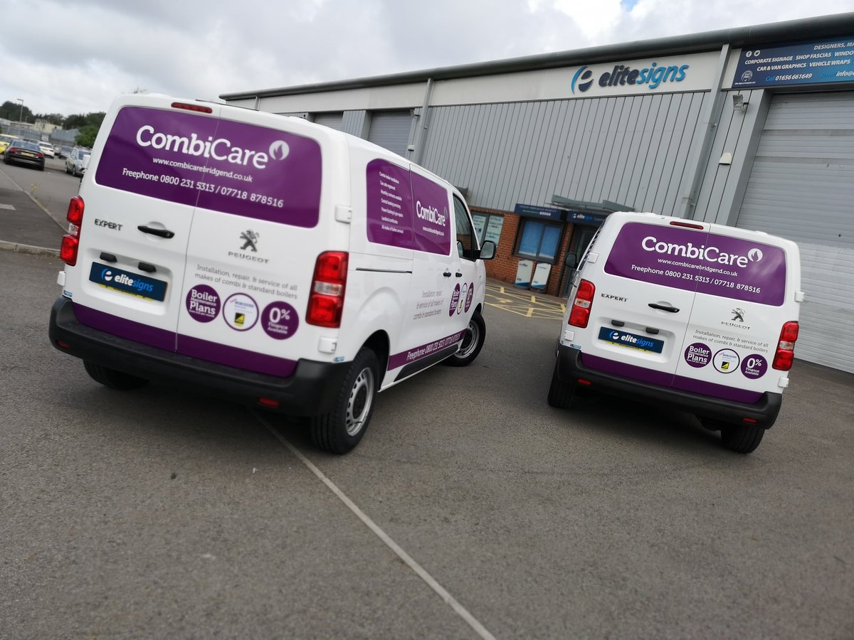 EliteSigns's tweet photo. #Twins!! Working with #Combicare once again, we've #branded two #PeugeotExpert #vans supplied by @bridgendvans, adding to their growing #fleet.
@rolanddguk @metamarkuk @printmaxuk #Metamark #vehiclebranding #fleet https://t.co/wlTkCan0PB