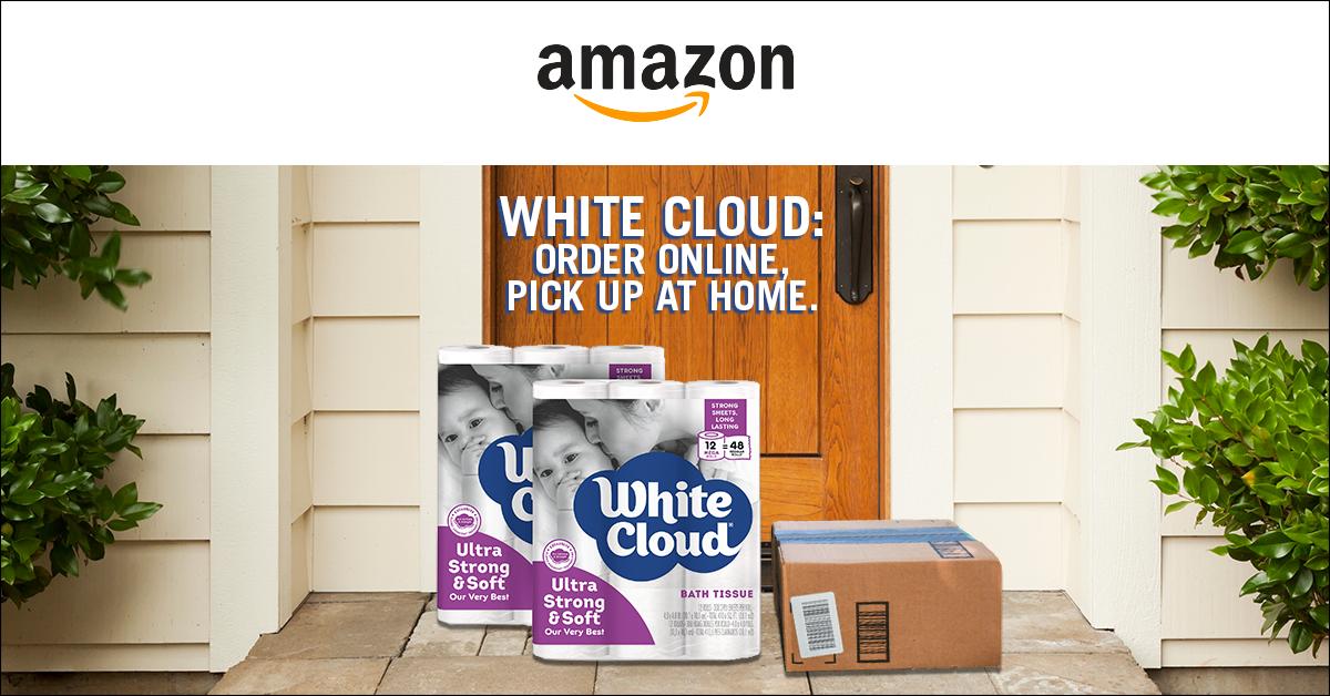 Update your list and add us to your shopping cart - online! Pick up our White Cloud Ultra Soft &amp; Strong toilet paper from Amazon today! amzn.to/30QAVfI #OnlineShopping #WhiteCloud #Amazon