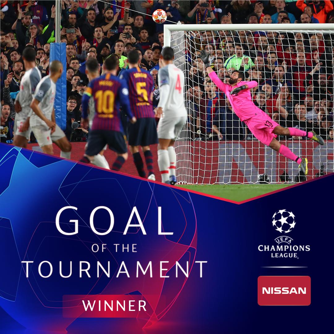 GOAL - The 2019 Champions League winners will be ______