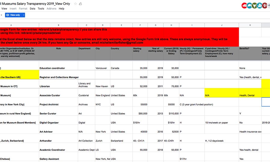 friezeofficial's tweet photo. Google spreadsheet reveals how much the art world earns https://t.co/DBJp17Aspg https://t.co/z3MJuGy5gs