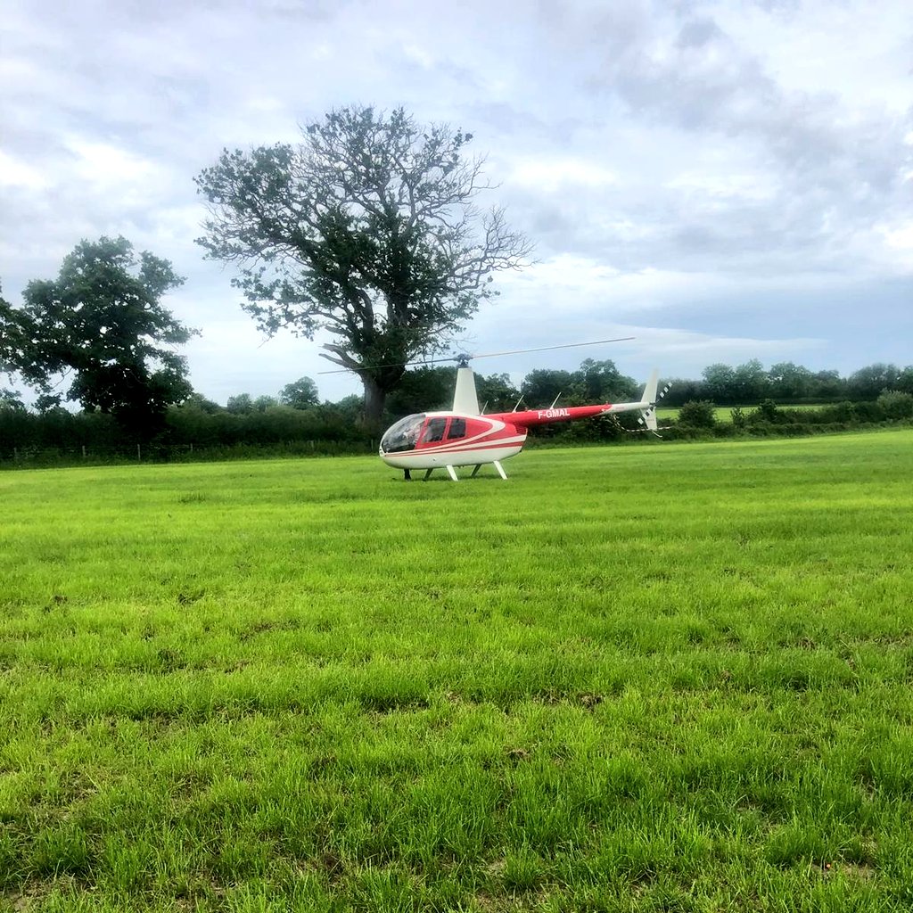 RJandKDMcLean's tweet photo. As one of our customers was flying over they thought they'd swing by and show us they're new ride! #HelicopterTime https://t.co/Cs6IGJDV7O