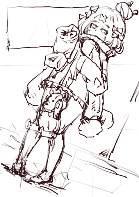 旅装アビーが、ちんちん入れたりちんちんに入れたり悪い遊びをする薄い本の表紙の残留思念。 