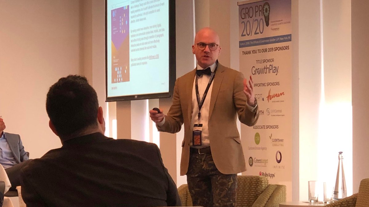 One North's <a href="/kpeekna/">Kalev Peekna</a> rocked it this morning at #GroPro2020, speaking to PSO attendees about how to adopt a digital-first approach to content marketing.