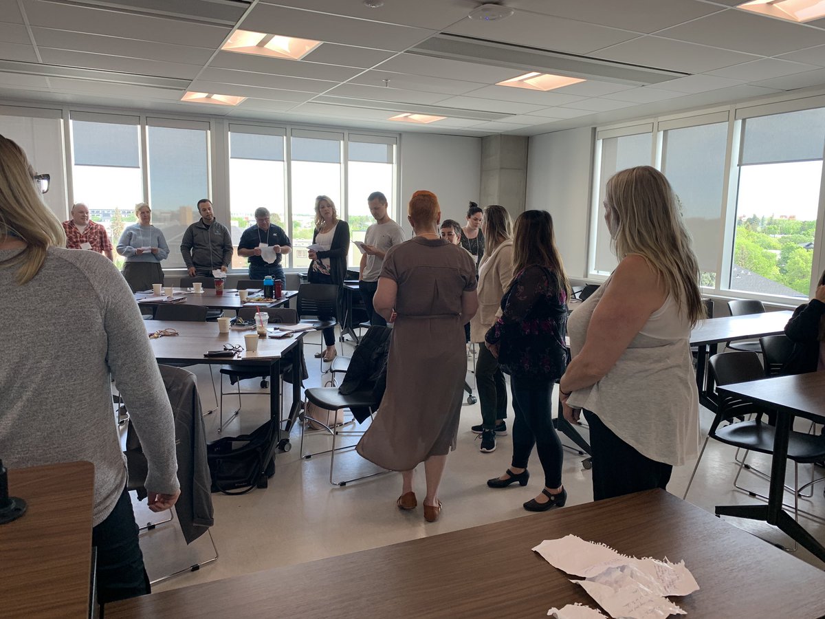 SwartzonSafety's tweet photo. Amazing start to day two of TeamSTEPPS Canada master training at NAIT! Thanks to @HQCA for cohosting this amazing session and thanks to NAIT for the warm welcome! https://t.co/JafLXavVnD