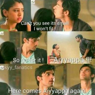 afsa_angel's tweet photo. N here comes aiyyappa again #KYYS4OnVootWithPaNiAsMaNan @LaghateParth @niti_taylor @justvoot @anupkofficial https://t.co/Rv3WhqJZ9j