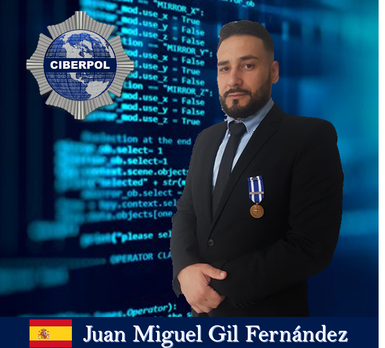 Ciberpol_CIB's tweet photo. Juan Miguel Gil Fernández, desempeña las funciones atribuidas dentro de la categoría profesional de Nivel 1, con rango de Analista Operativo. Director de Seguridad. Ex militar, condecorado por la OTAN en misión internacional. #Ciberpol https://t.co/xaMNM5C6Wh