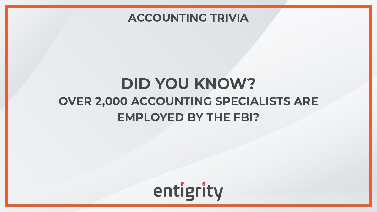 Well, FBI has its ways of KEEPING CRIMINALS ACCOUNTABLE.
#cpa #accountants #accountingtrivia #accounting #entigrity