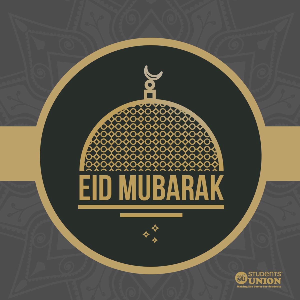 #EidMubarak to all of you who are celebrating today! 

Your Students' Union would like to wish you all a happy Eid al-Fitr 😁
