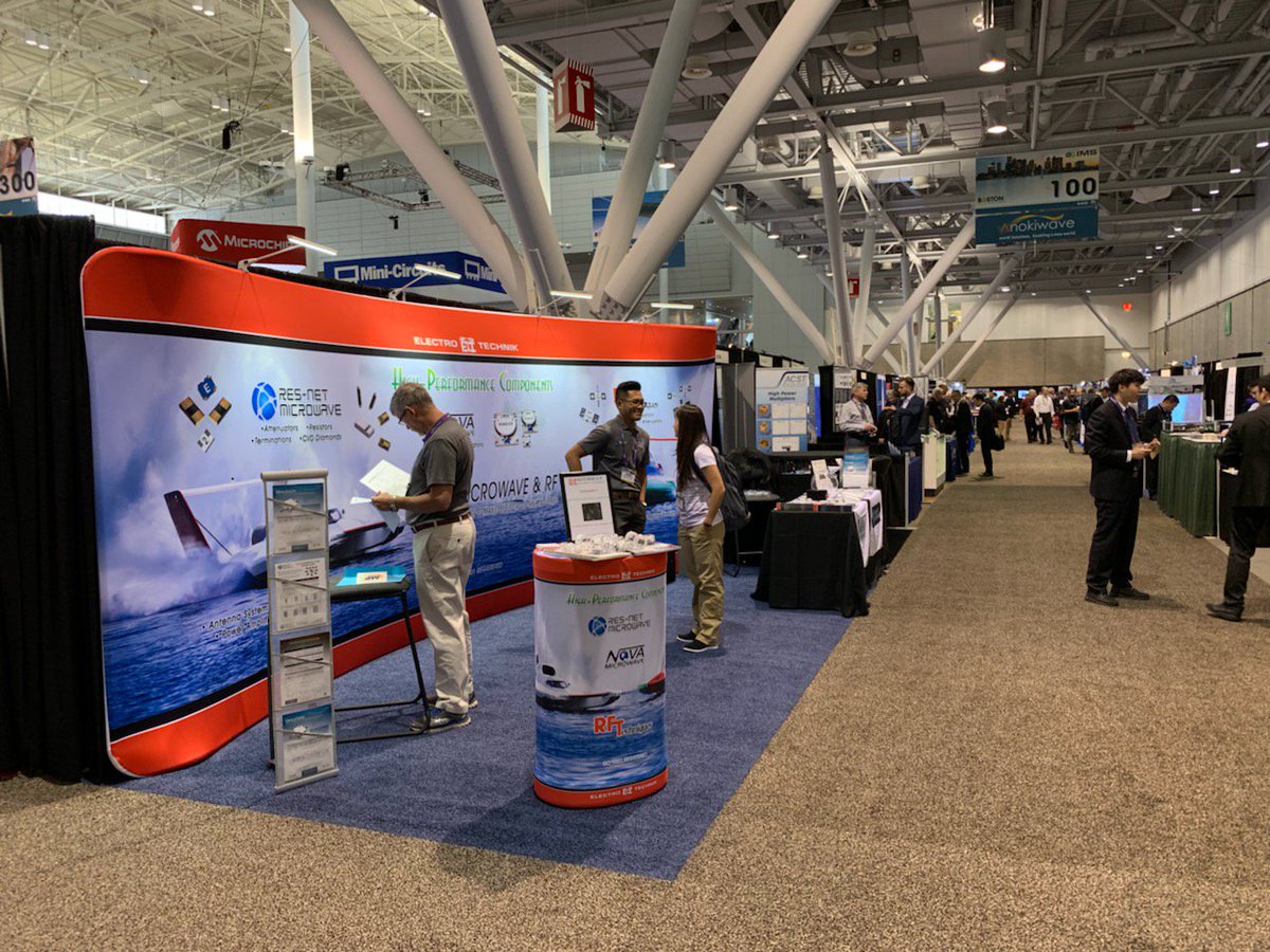 Come by and visit Res-net Microwave, RF Techniques, and Nova Microwave at the IMS 2019 show in Boston.  We are at Booth 150. #IMS2019 #RF #microwave