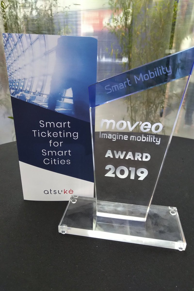 AtsukeMobile's tweet photo. IMAGINE MOBILITY | 🚆📱
Thrilled to announce that we're the winners of the #SmartMobility Award 2019 ! 🏆
Thanks to everyone who voted for us, and for our great partner @pole_moveo ! 🤝
#Moveo2019 was a blast ! 🎉
See you next year #ImagineMobility Forum ! 👋
The Atsukè team https://t.co/90zkwTZrr5