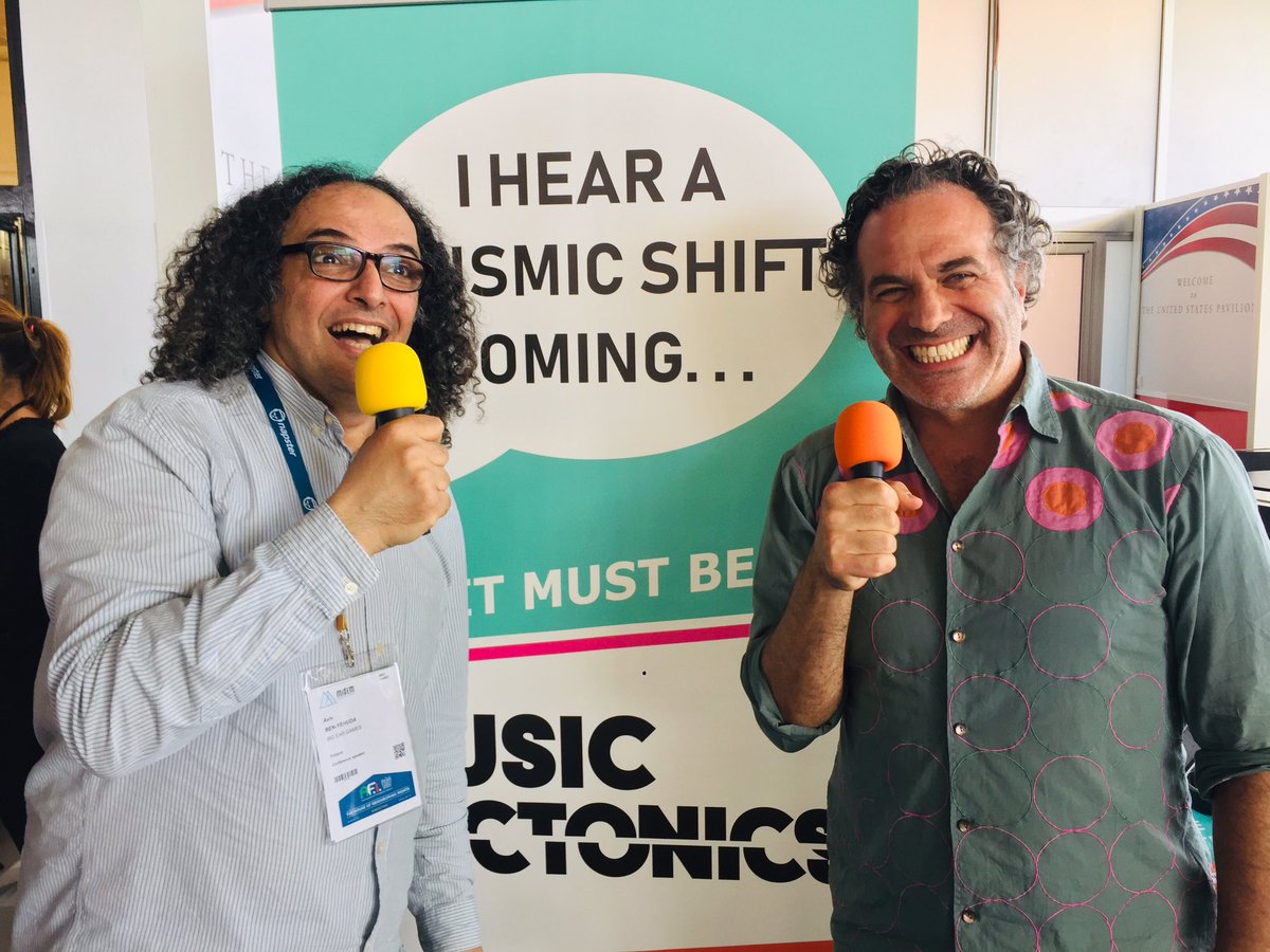 BigEarGames's tweet photo. Interviwed by Dmitri from  #Tectonics Who interviewed who 😂  
Everyone can and should make music 🎶❤️🎶 
#bigeargames #midem #fun #makemusic #learnmusic https://t.co/quputEY5BY