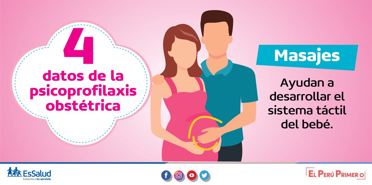 EsSaludPeru's tweet photo. 👶❤ Hoy, en el siguiente hilo, te brindamos 4 #DatosEsSalud que debes tomar en cuenta para hacer de manera correcta la estimulación prenatal. 👇 https://t.co/WWPvmhplsd