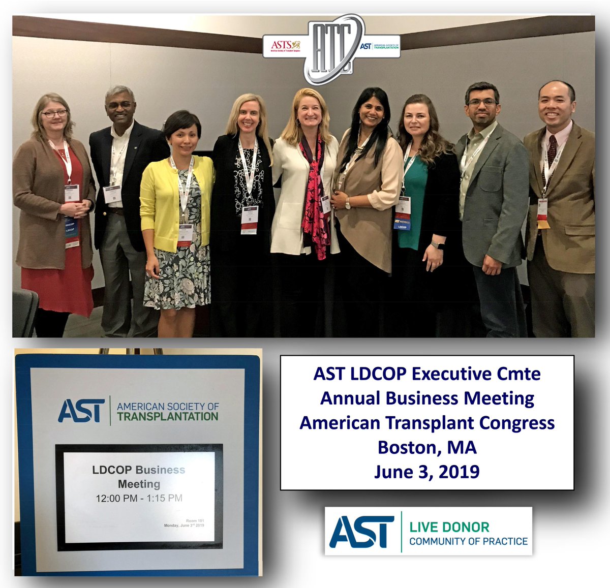 amywaterman (@amywaterman) on Twitter photo Just finished my stint on the <a href="/AST_LDCOP/">Living Donor Community of Practice (LDCOP) - AST</a> Executive Committee with some wonderful colleagues and friends. I won't ever stop supporting their initiatives, however! #ATC2019Boston <a href="/ATCMeeting/">AmericanTransplantCongress</a> #livingkidneydonation #Leadership Just finished my stint on the <a href="/AST_LDCOP/">Living Donor Community of Practice (LDCOP) - AST</a> Executive Committee with some wonderful colleagues and friends. I won't ever stop supporting their initiatives, however! #ATC2019Boston <a href="/ATCMeeting/">AmericanTransplantCongress</a> #livingkidneydonation #Leadership