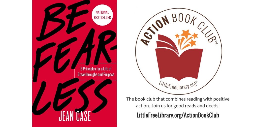 LtlFreeLibrary's tweet photo. #BeFearless is an Action Book Club recommended reading pick! Thank you, @CaseFoundation, for donating copies to our "good reads/good deeds" program. YOU can be part of the #ActionBookClub and enter to win books like this! Learn how: https://t.co/qrVerO4Vp7 https://t.co/vfFaCOA8BX