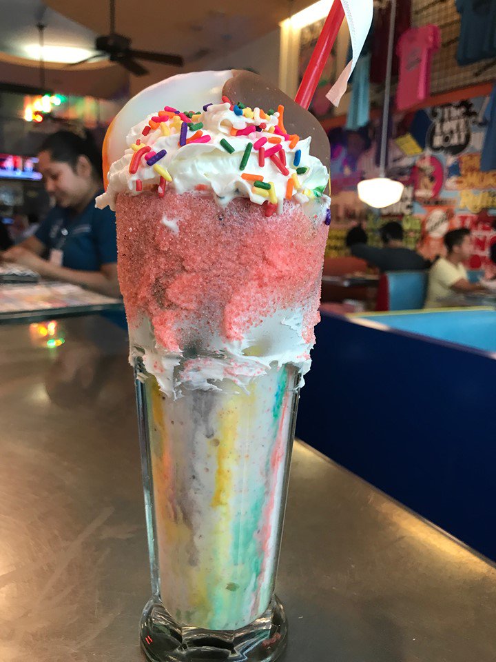 We're super happy to announce that we've teamed up with <a href="/DanasBakery/">Dana's Bakery</a> for our Rainbow Pride flavor of the month for June! All month long, we're serving up rainbow black &amp; white cookie milkshakes with Dana's Baker's famous rainbow black and white cookie! #bigdaddysnyc #pride