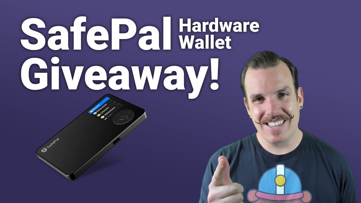CryptoStache's tweet image. 🔥GIVEAWAY 🔥

Win a SafePal #crypto hardware wallet (@binance incubated!) that works 100% OFFLINE!

To Win:

1 Follow @iSafePal &amp;amp; me
2 Like, RT, &amp;amp; tag 3 friends
3 Sub &amp;amp; leave a comment on Youtube w/ your fav SafePal feature on my video youtu.be/NqA3bLczqGs 

Winner picked 6/7