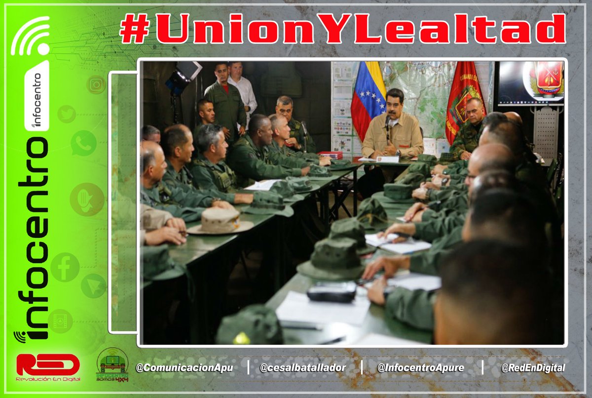 anateran527867's tweet photo. Venezuela continuará dando lecciones de dignidad, coraje, valentía y moral, gracias a la cohesión entre el pueblo y la Fanb en #UnionYLealtad https://t.co/Dq0XXNOwjb