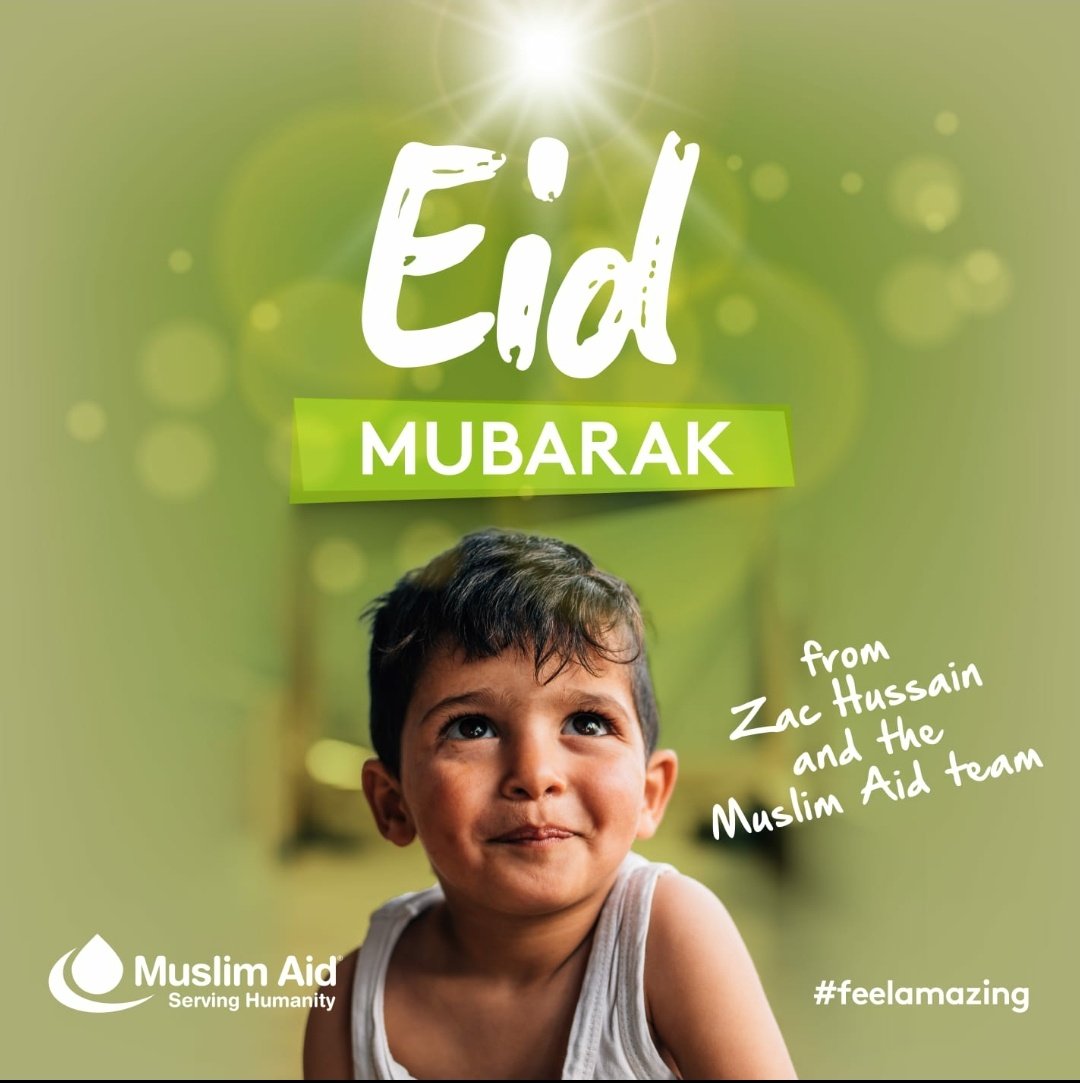 zac_hussain's tweet image. Eid Mubarak from the @Muslim_Aid  family. It's been an amazing journey throughout the month of #Ramadan
