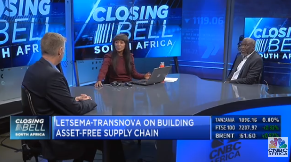 cnbcafrica's tweet photo. [ON AIR] #CBSA: Tune in on #CNBCAfrica as we unpack the Letsema-Transnova Partnership. Letsema acquires 51% of African Heavy-weight logistics group. We speak to Isaac Shongwe, Founder and Chairman of Letsema and Eric Gower-Winter, Co-Founder &amp; CEO of Transnova. https://t.co/FuQPbSCkd4