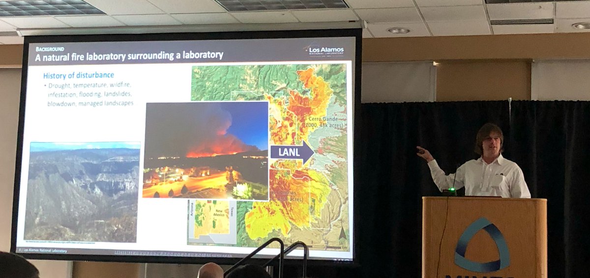 reedh2o's tweet image. Adam Atchley of @LosAlamosNatLab draws an interesting link between #wildfire and hydrology at #modflowandmore19 @IGWMC @coschoolofmines #maxwellgroupadventures