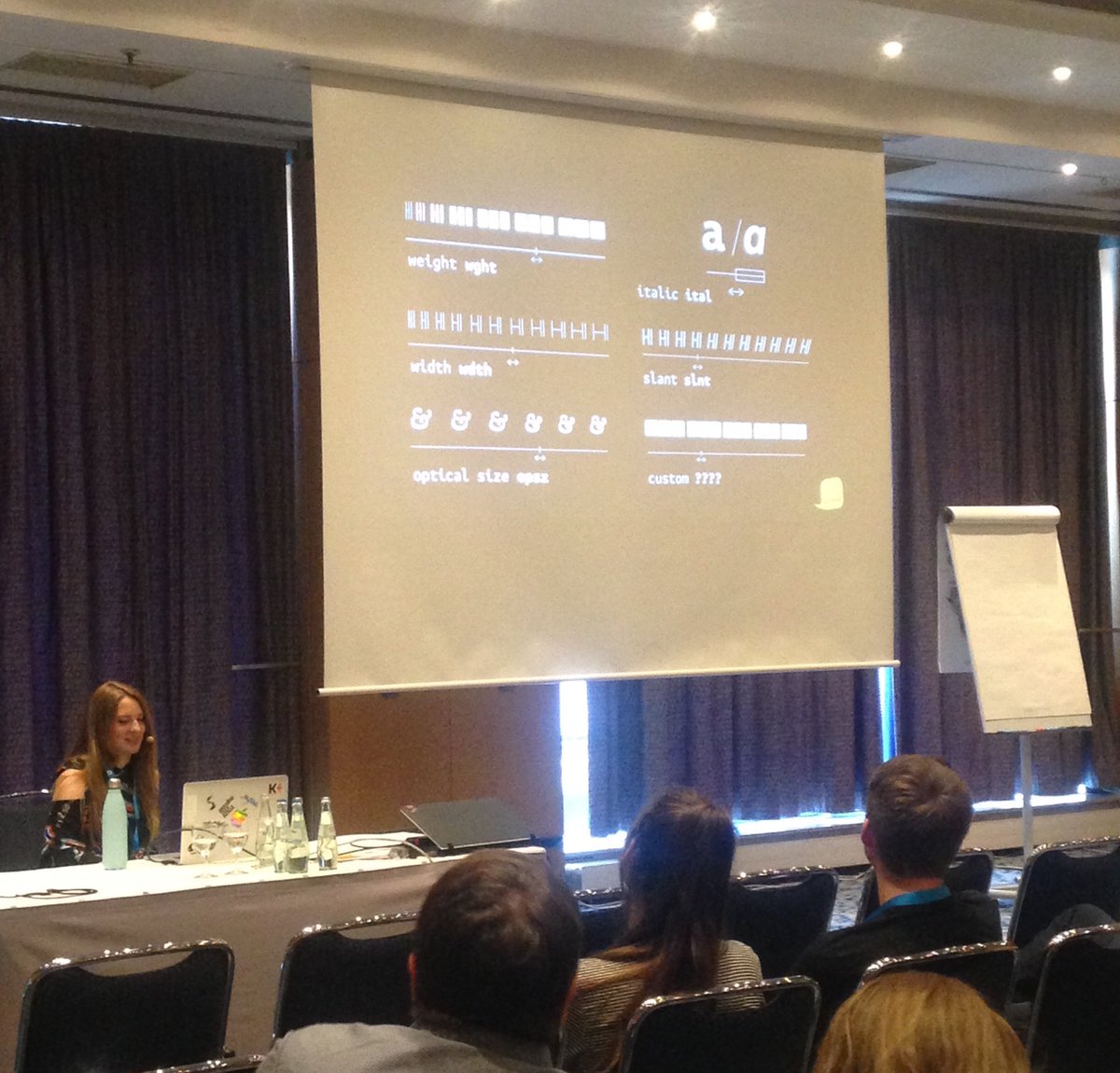 Variable fonts - practical guide: Marianna Paszkowska <a href="/Allthosenotes/">Marianna Paszkowska</a> explaining how #variable #fonts work &amp; discussing the possibilities &amp; challenges. #webinale