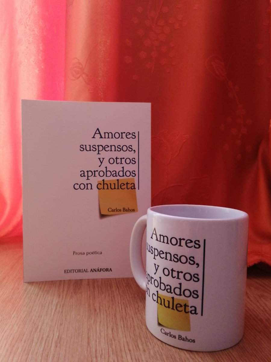 Amores suspensos y otros aprobados con chuleta, de <a href="/carlosbahos/">carlos bahos alba</a> .

Maquetación: Miguel Ángel Magnani Rivas
Prólogo: Mar Montoro
Ilustraciones: Sandra de la Cruz
Publicado por: <a href="/Edit_Anafora/">Editorial Anáfora</a> 
Una verdadera Obra de Arte.

Editorial Anáfora, #apostamosporlacultura.