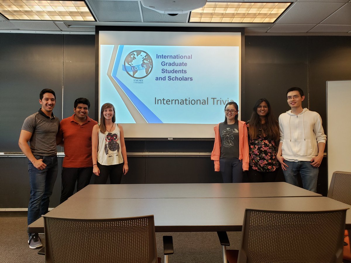 IGSSemory's tweet photo. Thank you to those who came and participated in our International Trivia Night! It was a blast to see everyone of different backgrounds come together and win! And congratulations Team Taco Slayers who won our International Soccer Ball! https://t.co/6di9vZjer1