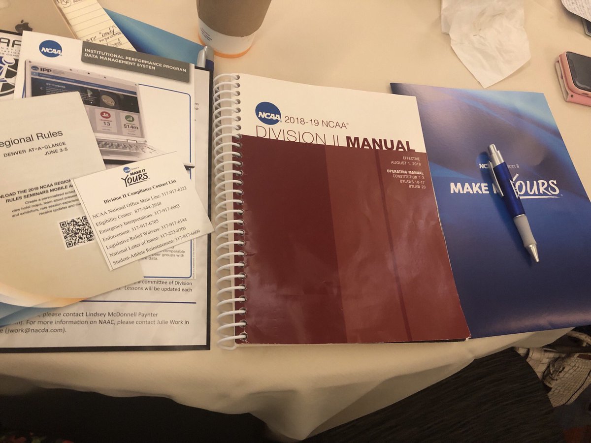 Getting my learning on at #ncaarrdenver #ComplianceCamp2019