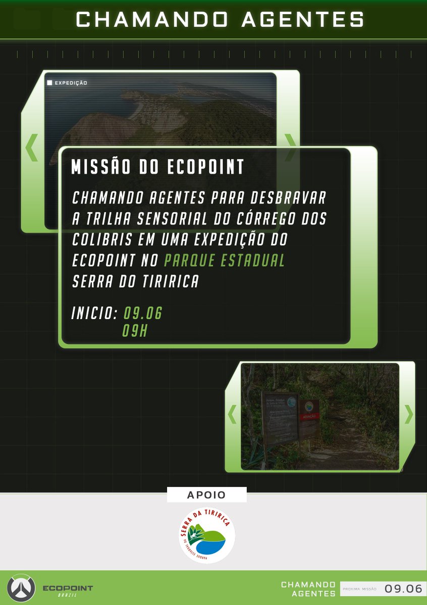 EcopointHQ's tweet photo. CHAMANDO AGENTES!
Missão de Expedição!

Maiores informações
https://t.co/Tmv6SfLRaZ

Agradecemos a 
Parque Estadual da Serra da Tiririca
Por nos ter ajudado com o local do evento

#GAMERSPELOPLANETA #JuntosSomosMaisFortes https://t.co/yEMGcYhC7Z