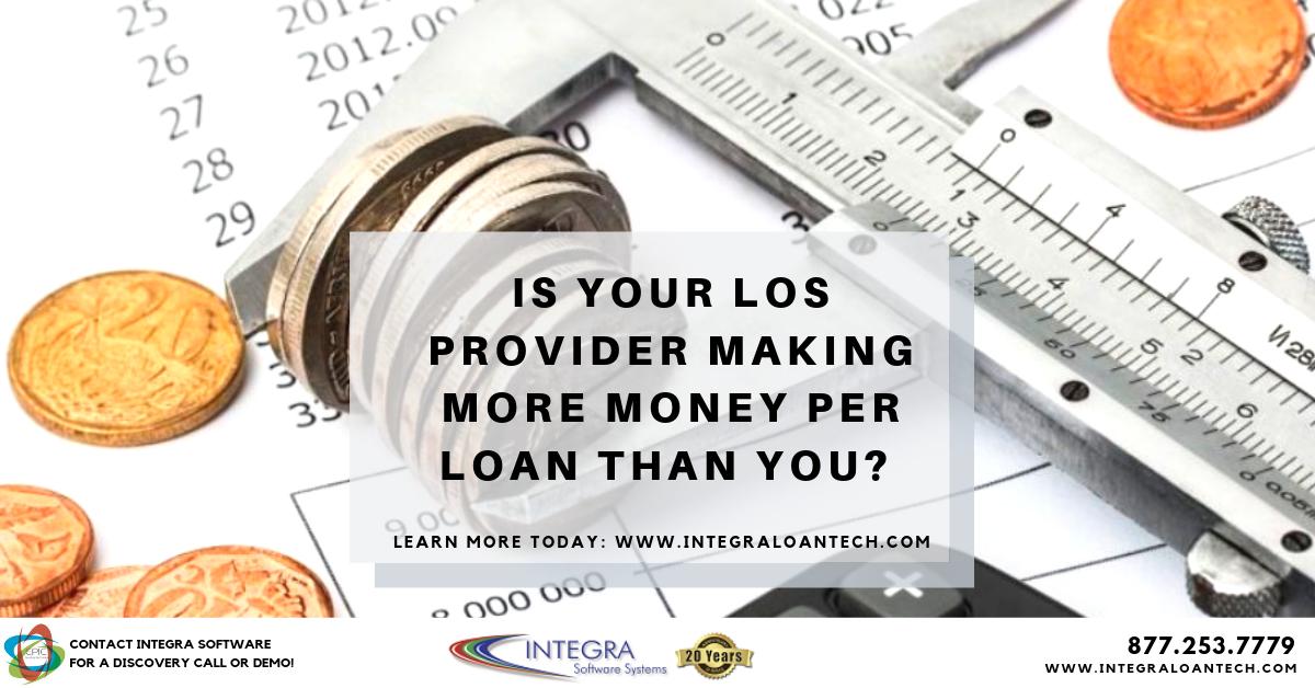 IntegraLoanTech's tweet photo. Is your #LOS provider making more money per loan than you? 
Learn more today at: https://t.co/DwyPtVJCT2
#Integra #EPIC #LoanTech #Lending #LendingSolution #LendingSoftware #FinTech #LOS #LoanOriginationSoftware #MortgageBanking #MortgageLending https://t.co/FAZGh7MeR3
