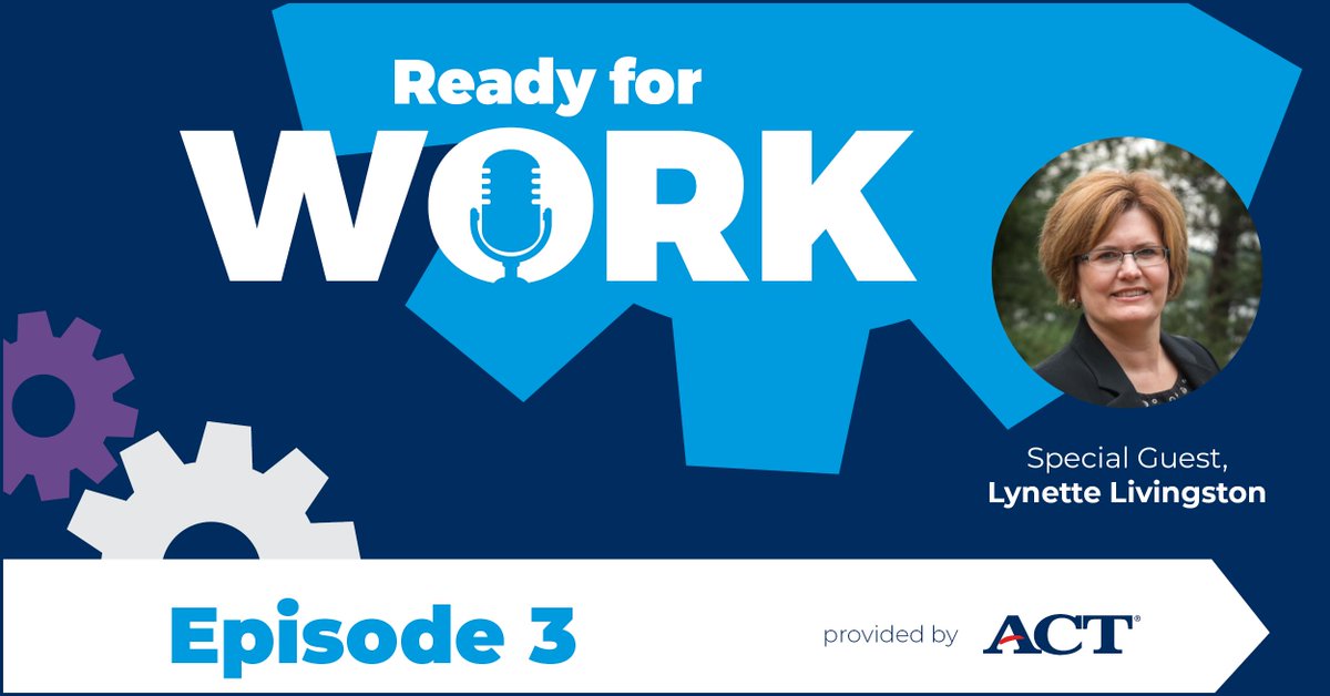 ACT's tweet photo. “Students are much more likely to stay in their degree and finish their degree when they earn credit for #priorlearning.” –Lynette Livingston @3llivingston from @CVTC 🎧 Tune into Episode 3 of #ReadyforWork for the whole story. https://t.co/kLMZfVU4V5 https://t.co/Cbciy1aXcw