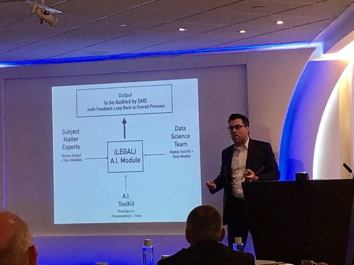 lsbu_law's tweet image. @computational Prof Daniel Martin Katz says we need to train / recruit data scientists who have enough legal knowledge to work with subject matter experts to develop legal AI tools #FairAlgorithms #AILegal