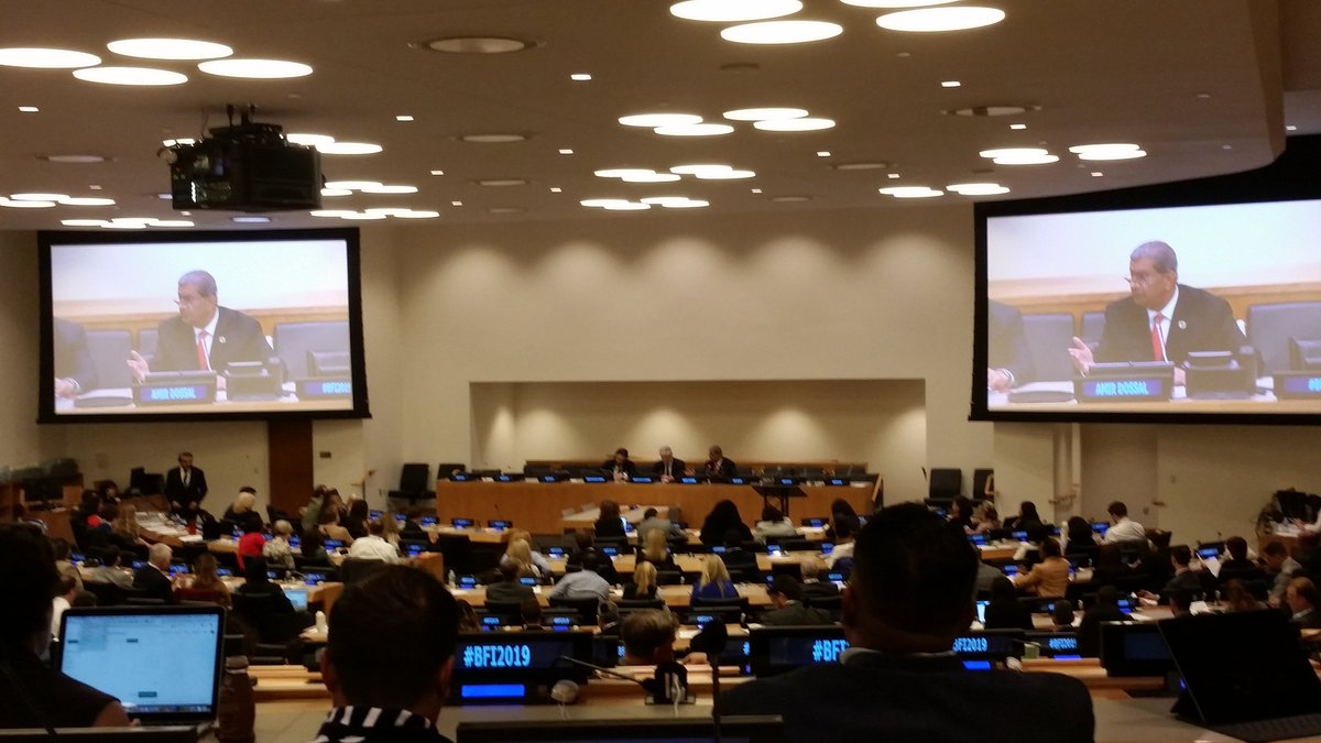 davidpo1's tweet photo. Attending the Blockchain for Impact global summit at the UN representing #acaus Session pictured being moderated by Amir Dossal #ICAEW https://t.co/ED7qjh15dM