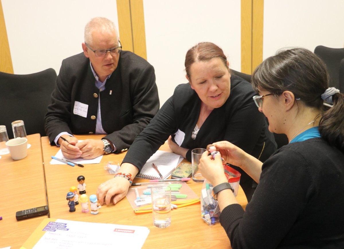 After an introduction to <a href="/HeimdallProject/">HEIMDALL</a>  and <a href="/INPREP_EU/">IN-PREP</a>  participants have split into small groups to discuss and exchange ideas on transboundary cooperation for crisis management! #workshop #brainstorming #PSCELancaster