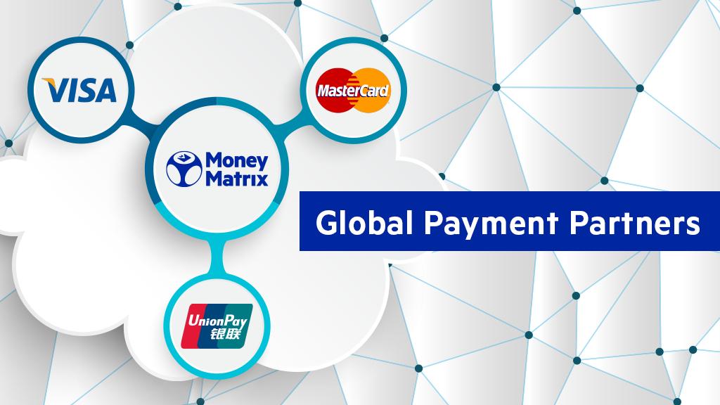 MoneyMatrixLtd's tweet image. MoneyMatrix facilities financial transactions across the world, working closely with leading 🌍 partners such as @Visa , @Mastercard and @UnionPay_Intl to provide instant and seamless card payments. Credit, debit or prepaid, we got it covered. #MakingPaymentsSimple!